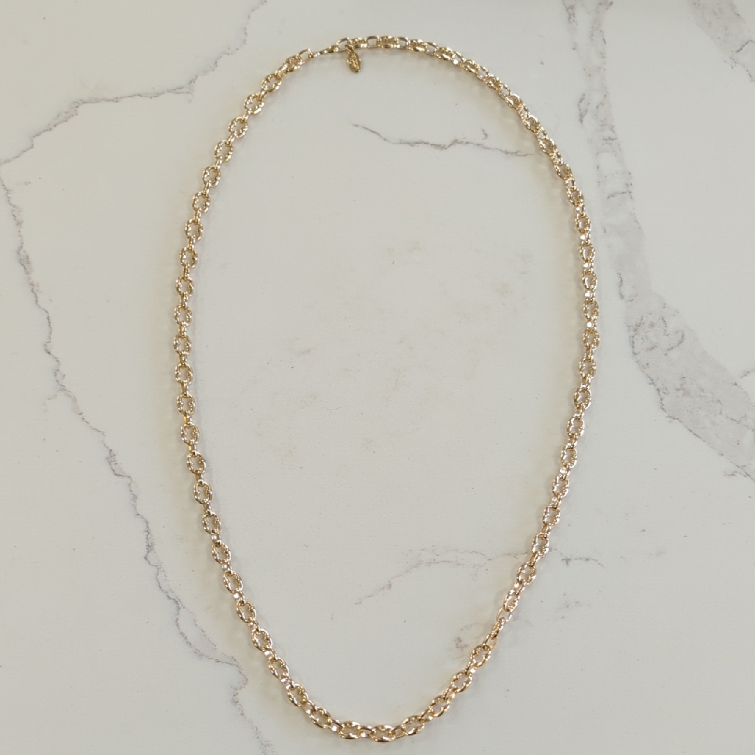 Ann Taylor Factory Classic Gold Rope Chain Necklace For Women Nwot